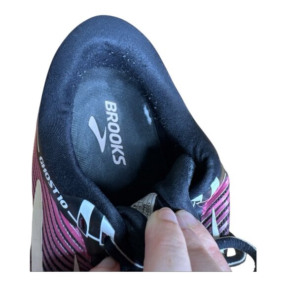 Brooks Women’s Ghost 10 Running Shoes Sz 11 Black/Pink Support Cushion - Picture 10 of 16